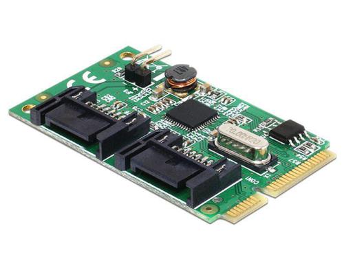 DeLock: Mini-PCIexpress 2 Port SATA3 Kontr. Untersttzt Port Multiplier