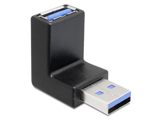 USB3.0 Winkeladapter: A-Buchse zu A-Stecker fr USB3.0 Gerte, 270Grad gewinkelt