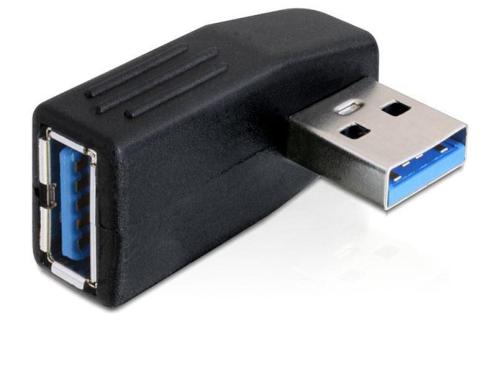 USB3.0 Winkeladapter: A-Buchse zu A-Stecker fr USB3.0 Gerte, 90Grad Horizontal gew.