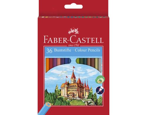 FABER-CASTELL Castle Eco Farbstifte 36er Kartonetui, wasserfest