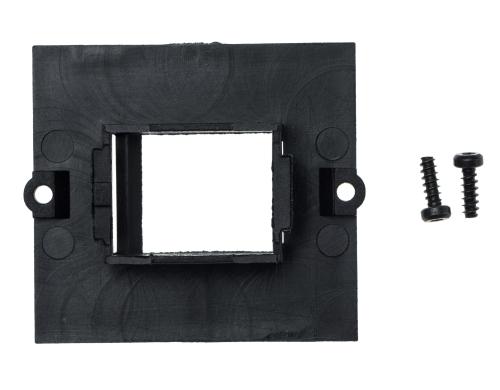Bachmann Custom Modul, Rahmen 1x Keystone schwarz, inkl. Schrauben