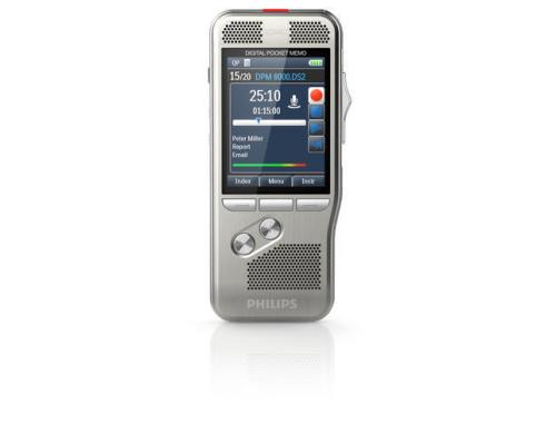 Philips Digital Pocket Memo 8000 digitales Diktiergert, Schiebeschalter INT