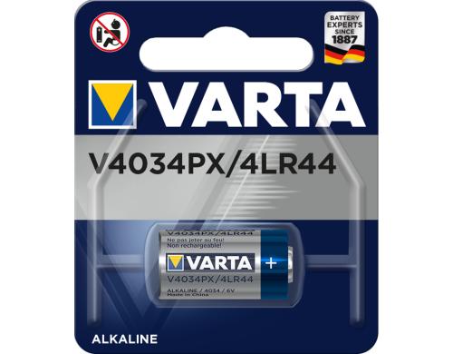 VARTA Knopfzelle V4034, 6V, 1Stk. vergl. Typ 4034, 4LR44