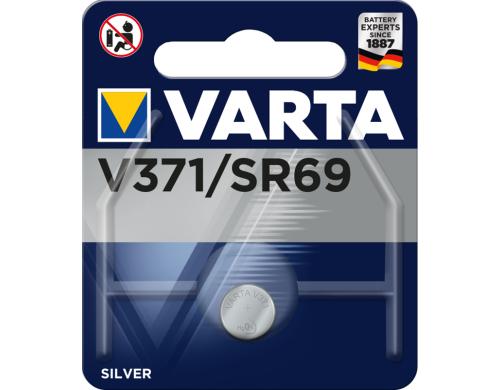 VARTA Knopfzelle V371 1.55V, 1Stk vergl. Typ 371 / SR69