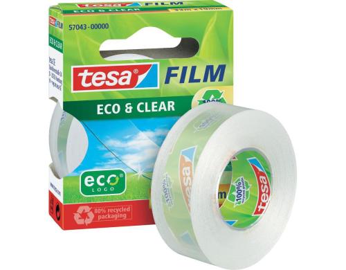 Tesa Klebeband Eco&Clear 1 Rolle 19 mm x 33m