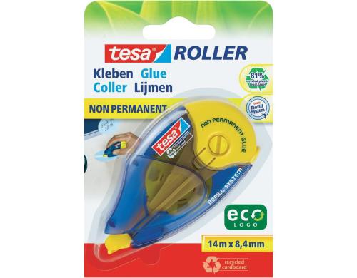 Tesa Kleberoller Non Permament ecoLogo 8.4mm, nachfllbar