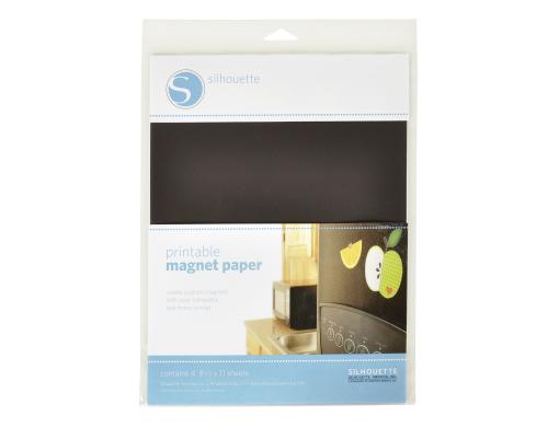 Silhouette Magnet Papier 4 Stck bedruckbares Magnet Papier