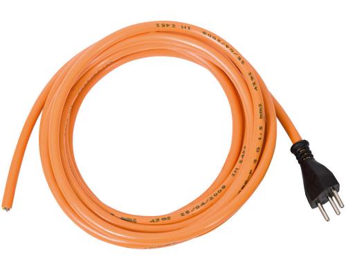 Anschlussleitung PU mit einseitigem Stecker 5m, orange, 3-polig, T12