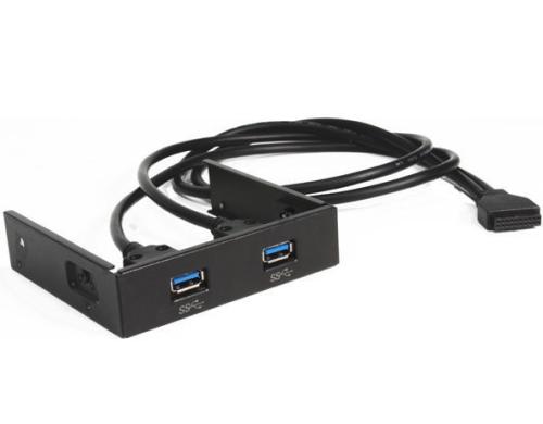 Cooler Master RA-USB-3035-IN USB 3.0 Blende 2 Port, intern, schwarz, 3.5/5.25