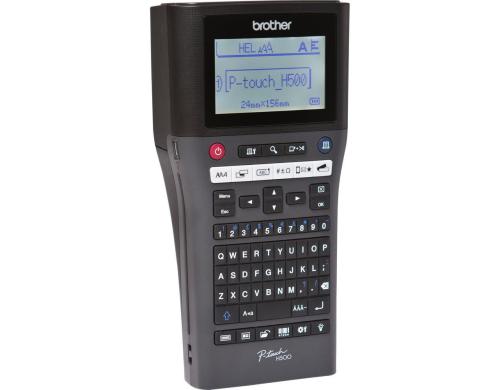 Brother P-touch PT-H500, Beschriftungsgerät Display:3 Zeile/15 Zeichen, TZe-Bänder,24mm
