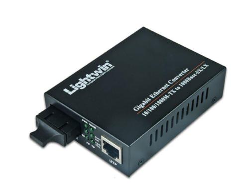 Lightwin Medienkonverter: 1000Base-LX: 20Km Singlemode SC-Konnektor zu 1Gbps RJ45 LAN