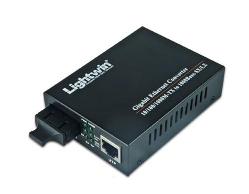Lightwin Medienkonverter: 1000Base-LX: 60Km Singlemode SC-Konnektor zu 1Gbps RJ45 LAN