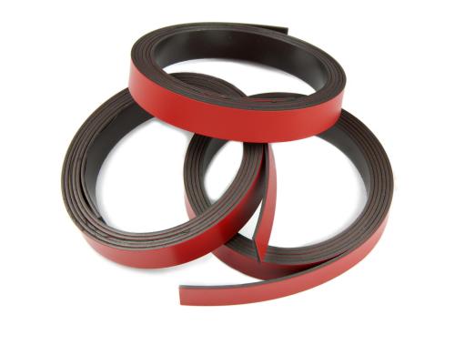 Supermagnet Magnetband rot Breite: 10mm, Lnge: 1m