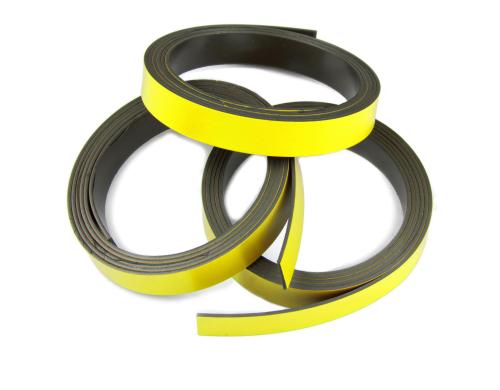Supermagnet Magnetband gelb Breite: 10mm, Lnge: 1m