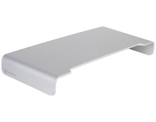 SilverStone Monitorerhhung MR01S, silber Universal-Aluminiumkonstruktion
