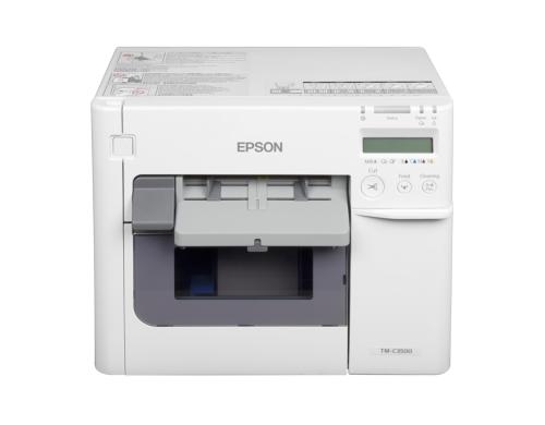 Epson Farb-Etikettendrucker TM-C3500 USB/LAN, Max. 103 mm/sec,