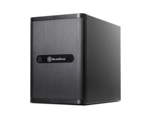 SilverStone NAS SST-DS380B, ohne Netzteil Alu-Gehuse schwarz, 211x285x366mm (BxHxT)