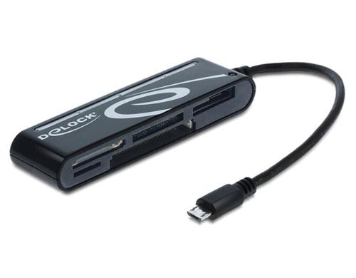 DeLock 91732 Micro USB OTG Card Reader 6 Slots, OTG Funktion erforderlich