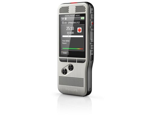 Philips Digital Pocket Memo 6000 digitales Diktiergert, Drucktastensteuerun