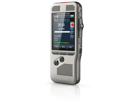 Philips Digital Pocket Memo 7000 digitales Diktiergert, INT Schiebeschalter