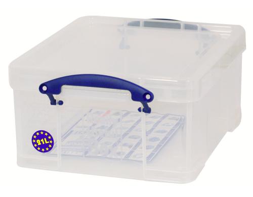 Really Useful Box 21.0 Liter klar Kunststoffbox, 456x356x200