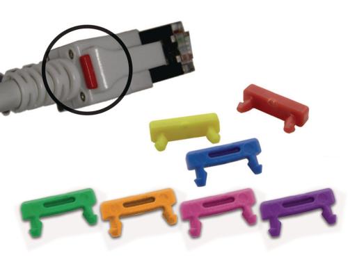 Wirewin LED Patchkabel Farbclip: magenta Set mit 100 Stck
