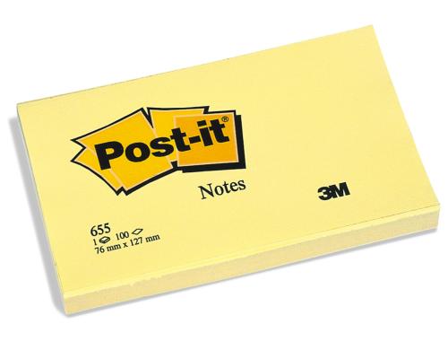 3M Post-it,Haftnotizen, gelb der Klassiker, 127x76mm
