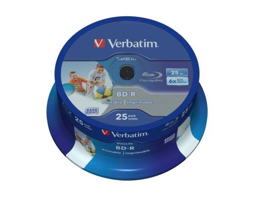 Verbatim BD-R 6x Single Layer 25GB 25-Spind HTL Type bedruckbar