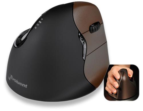 Evoluent Vertical Mouse 4 small wireless USB, ergonomische Maus, Rechtshnder