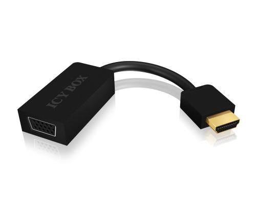 ICY BOX IB-502 HDMI zu VGA, schwarz HDMI 1.4b und abwrts kompatibel