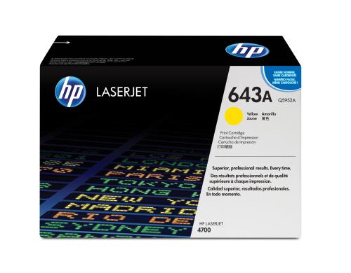 HP Toner 643A - Yellow (Q5952A) Seitenkapazitt ~ 10'000 Seiten