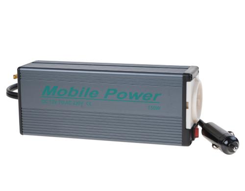 Mobile Power KV-150 Power Inverter,12V,150W AC-DC Wandler 12VDC auf 230VAC, 150Watt