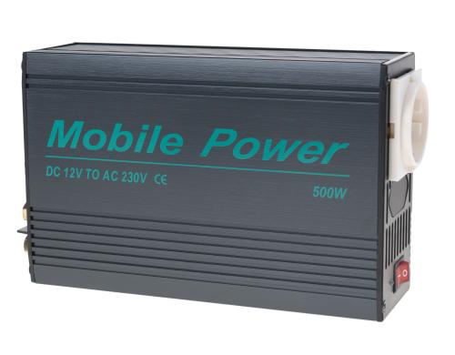 Mobile Power KV-500 Power Inverter,12V,500W DC-AC Wandler 12VDC auf 230VAC, 500Watt