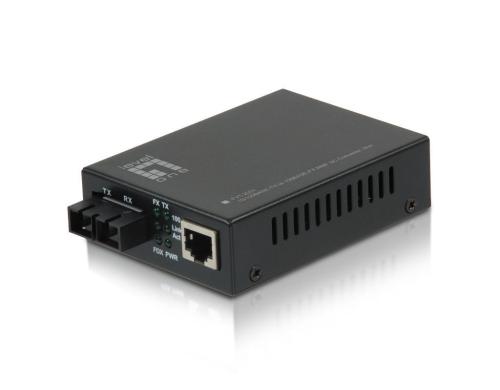 LevelOne FVT-2001: Media Konverter RJ45-SC 100Mbps Ethernet, 100FX SC, Multimode, 2km