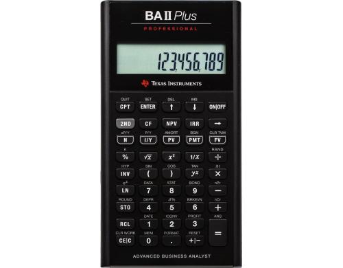 Texas-Instruments BAII Plus PROFESSIONAL de/en/fr, fr berufliche Anwender