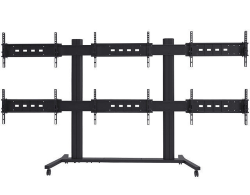 M Public Video Wall Stand 6-Screens bis max.240kg, Tragkraft, schwarz