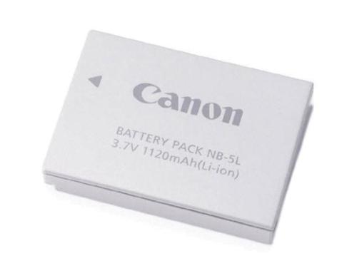 Canon Lithium-Ionen-Akku NB-5L, 1120 mAh / 3,7 Volt, für PS S110/S100/SX230HS/SX210IS