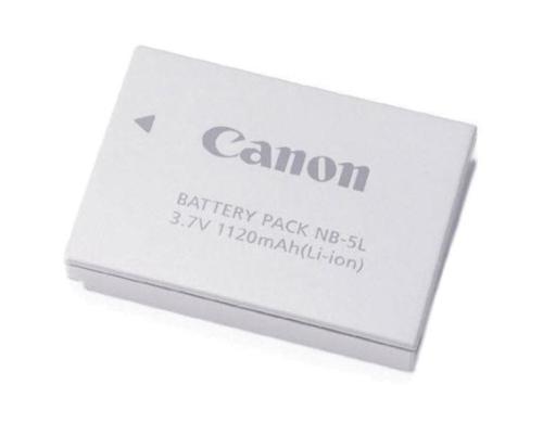 Canon Lithium-Ionen-Akku NB-5L, 1120 mAh / 3,7 Volt, fr PS S110/S100/SX230HS/SX210IS