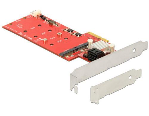 DeLock PCI-Express-x4 RAID-Kontroller 2x SATA 6Gbps. LowProfile