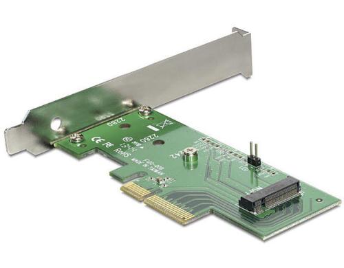 DeLock PCI-Express-x4 Kontroller Fr 1x M.2 Key-M NVME PCI-E V.3&V.4 Modul