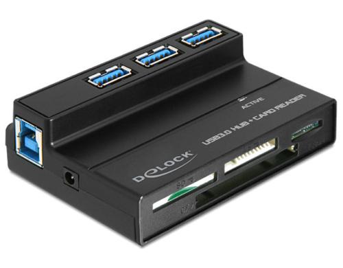 DeLock 91721 USB 3.0 CardReader/ USB Port, Für 60 verschiedene Speicherkarten