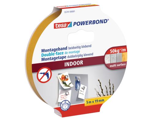 tesa Powerbond Montageband Indoor 5m x 19mm