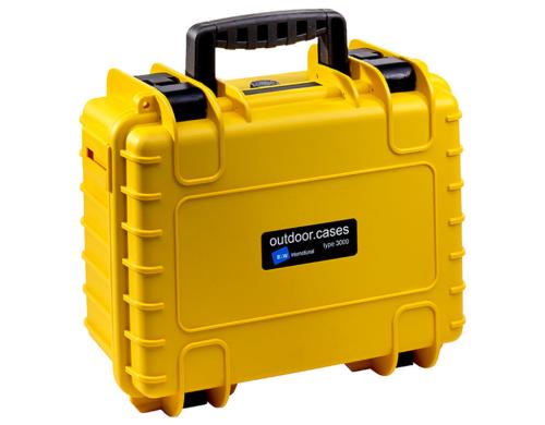 B&W Outdoor-Koffer Typ 3000 - SI gelb Innenmasse: 329x233x152mm
