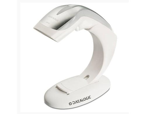 Barcodescanner Heron HD3130 white USB Kit, inkl. Stand, 1D, IP40,