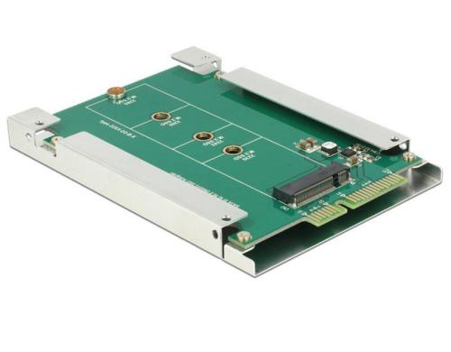 Delock M.2 zu SATA Adapter, inkl. 2.5 9mm Betrieb von M.2 SATA SSDs an 2.5 SATA