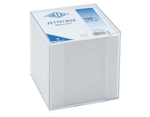 WEDO Zettelbox transparent aus Kunststoff