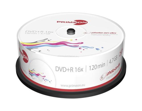 Primeon DVD+R 4.7GB 25er Spindel bis 16-fach, bedruckbar