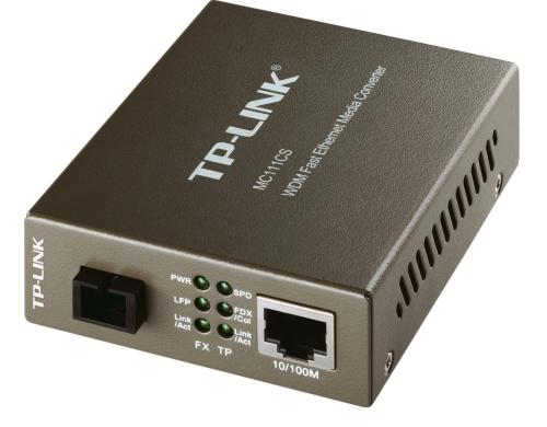 TP-Link MC111CS: Medien Konverter 100Mbit/s, 1x SC  SM, 1xRJ45, WDM,