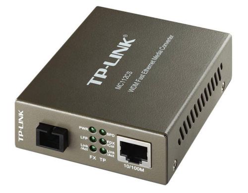 TP-Link MC112CS: Medien Konverter 100Mbit/s, 1x SC  SM, 1xRJ45, WDM,
