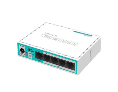 MikroTik RB750R2 hEX Lite: 5 Port Router 5x 100Mbps, OSv4, inkl. MPLS, 850Mhz, 64MB